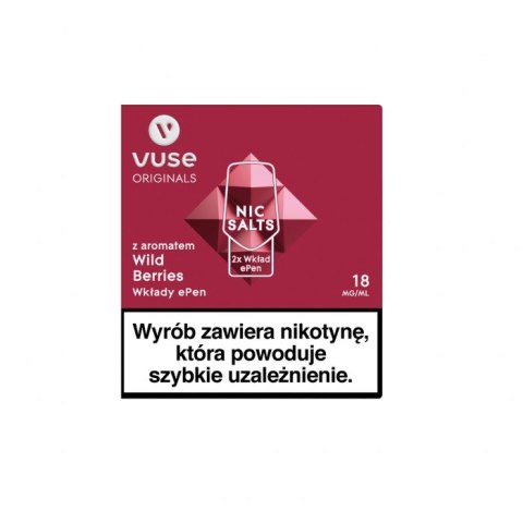 Wkłady do Vuse ePod z aromatem: Wild Berries vPro 18mg/ml (2 szt.)