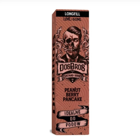 Longfill DosBros Custard Series 12/60ml - Peanut Berry Pancake | E-LIQ