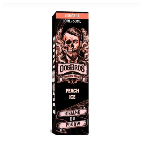 Longfill DosBros Singled Series 10/60ml - Peach Ice | E-LIQ