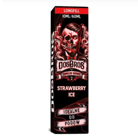 Longfill DosBros Singled Series 10/60ml - Strawberry Ice | E-LIQ