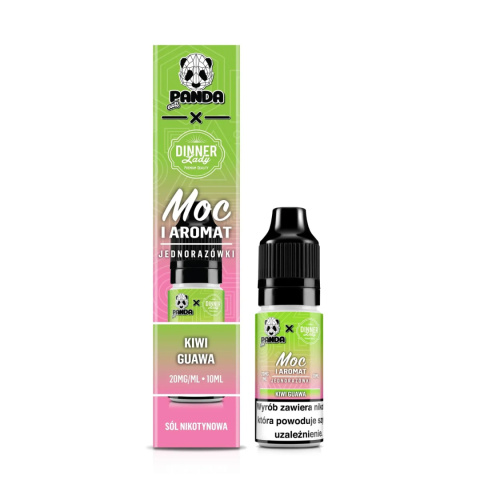 Panda Eats x Dinner Lady Salt 10ml - Kiwi Guawa - 20mg | E-LIQ