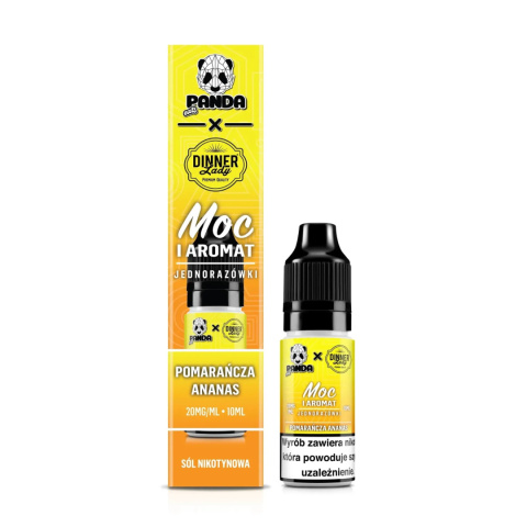 Panda Eats x Dinner Lady Salt 10ml - Pomarańcza Ananas - 20mg | E-LIQ