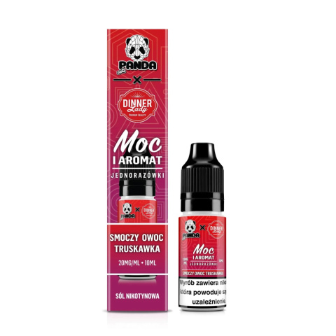 Panda Eats x Dinner Lady Salt 10ml - Smoczy Owoc Truskawka - 20mg | E-LIQ