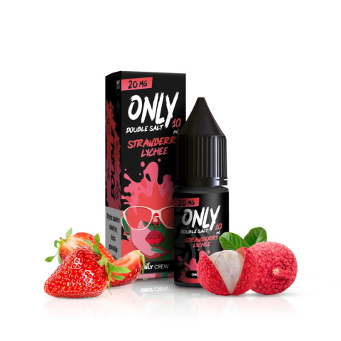 Liquid Only Double Salt 10ml - Strawberry Lychee 20mg | E-LIQ