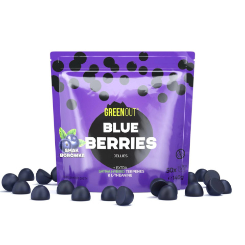 Żelki Konopne Green Out Blueberries | E-LIQ