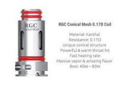 Grzałka Coils RGC Conical Mesh 0.17Ω RPM80
