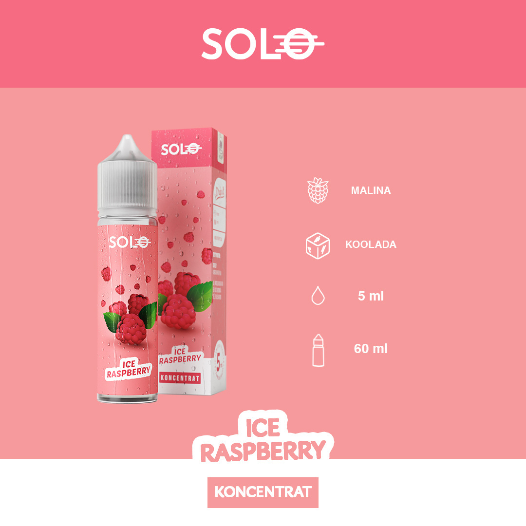 Ice Raspberry - Koncentrat Solo 5/60ml