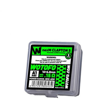 Wotofo - NexMesh Clapton S - A1 NI80 0,15ohm (5szt)