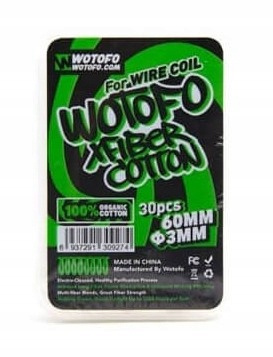 Wotofo - Xfiber Cotton for Wire Coil (30szt) Bawełna | E-LIQ