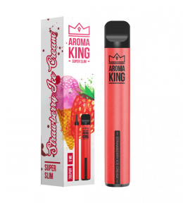 Aroma King Slim 700 puffs 0mg - Strawberry Ice Cream