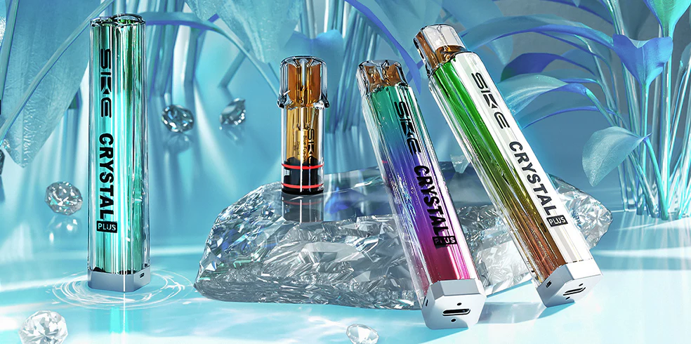 Jednorazowy e-papieros Crystal PLUS z wymiennym wkładem - top 5 smaków