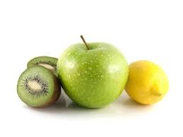 Odosobniony Zielony Jabłko, Kiwi I Kolor żółty Cytryna, Obraz Stock - Obraz złożonej z lifestyle, zakończenie: 30874507