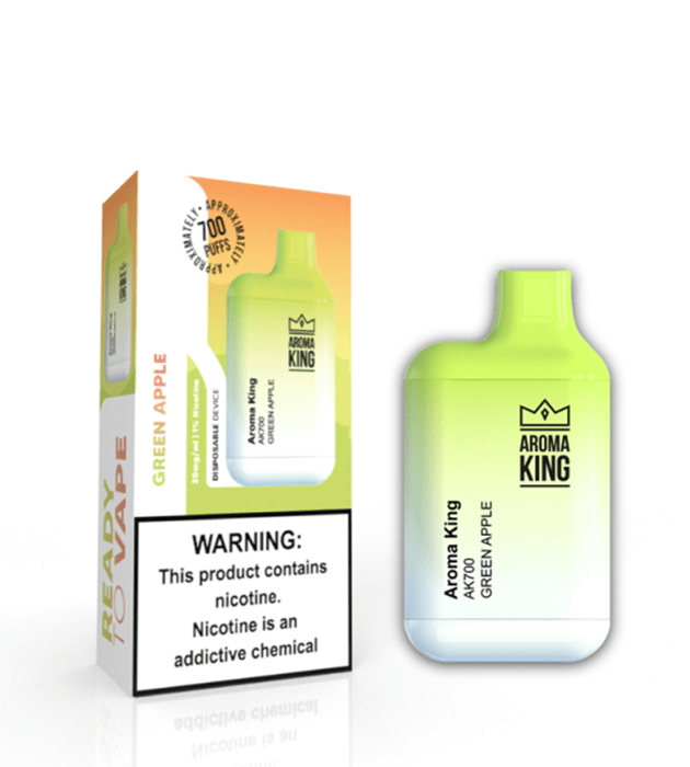 NOWOŚCI : Aroma King BAR 700 Puffs - Green Apple (Zielone Jabłko) /e-pap. jednorazowy/