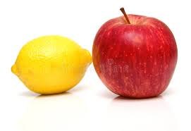 Lemon and red apple stock photo. Image of white, ripe - 5245096