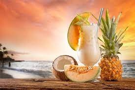 Wakacje, Koktajl, Kokos, Ananas, Melon, Plaża | Fruit, Beach cocktails, Cocktails