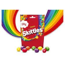 Skittles Fruits Cukierki do żucia 174 g (142 cukierki) - Zakupy online z dostawą do domu - Carrefour.pl
