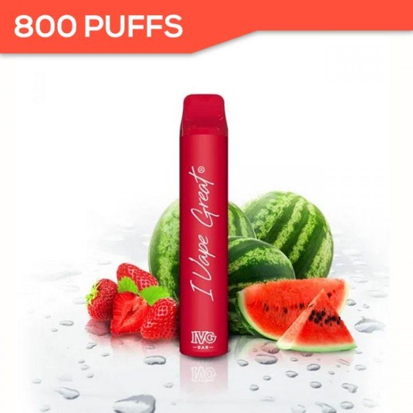 IVG Bar + Strawberry Watermelon 800puff 20mg - VAPESALE24.COM