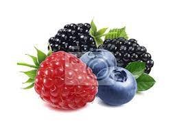 Malina, jeżyna, jagoda, jagody wymieszać odizolowane Fototapeta • Fototapety dewberry, cierń, jeżyna | myloview.pl