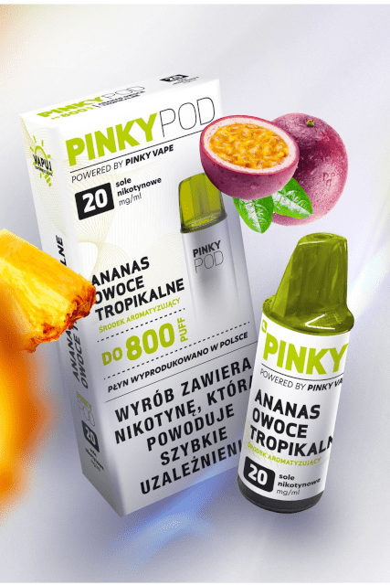 Cartridge PinkyPod 20mg Ananas Owoce Tropikalne - Bomami