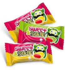 Cukierki Kwaśne Nadziewane Sweet&Sour 1kg Candy Cup TANIE SŁODYCZE Z WYSYŁKĄ