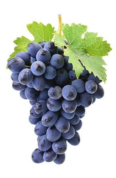 Winogrona Na Białym Tle | Zdjęcie Premium