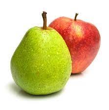 Jabłko - Zielona Gruszki Czerwony Zdjęcie Stock - Obraz złożonej z sukulent, dojrzały: 4048000
