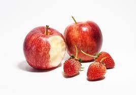 苹果和草莓在白色背景库存照片. 图片包括有母狗, 申请人, 颜色, 背包, 红色, 健康, 空白, 草莓- 64002260